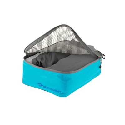 Sea to Summit Garment Mesh Bag S- Water-Resistant Ultra-Lightweight Packing Cube Ultra-Sil Nylon Durable Zips & Grab Tags For Travel Atoll Blue 25 x 19 x 9cm 60g Sea to Summit Garment Mesh Bag S- Water-Resistant Ultra-Lightweight Packing Cube Ultra-Sil Nylon Durable Zips & Grab Tags For Travel Atoll Blue 25 x 19 x 9cm 60g