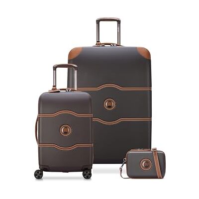 DELSEY PARIS Chatelet Hard+ Hardside Luggage with Spinner Wheels, Chocolate Brown, 2 Piece Set 21/Backpack, Chatelet Air 2.0 Hardside Luggage with Spinner Wheels DELSEY PARIS Chatelet Hard+ Hardside Luggage with Spinner Wheels, Chocolate Brown, 2 Piece Set 21/Backpack, Chatelet Air 2.0 Hardside Luggage with Spinner Wheels