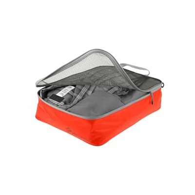 Sea to Summit Garment Mesh Bag M Water-Resistant Ultra-Lightweight Packing Cube Ultra-Sil Nylon Durable Zips & Grab Tags For Travel Spicy Orange 35 x 25 x 9cm 86g Sea to Summit Garment Mesh Bag M Water-Resistant Ultra-Lightweight Packing Cube Ultra-Sil Nylon Durable Zips & Grab Tags For Travel Spicy Orange 35 x 25 x 9cm 86g