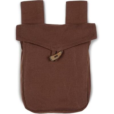 HEMAD Small Medieval Bag for Belt Cotton One Size Brown HEMAD Small Medieval Bag for Belt Cotton One Size Brown