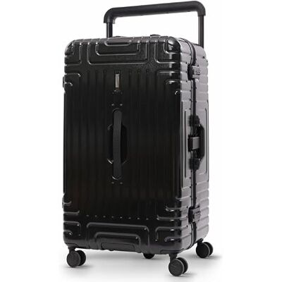 Aerolite Premium Hybrid Aluminium Polycarbonate Trunk, 4+1 Silent Wheels Large Check-in Checked Hold Luggage Trunk Suitcase , Aluminium & Polycarbonate Shell , Waterproof Pocket , TSA Lock (Black) Aerolite Premium Hybrid Aluminium Polycarbonate Trunk, 4+1 Silent Wheels Large Check-in Checked Hold Luggage Trunk Suitcase , Aluminium & Polycarbonate Shell , Waterproof Pocket , TSA Lock (Black)