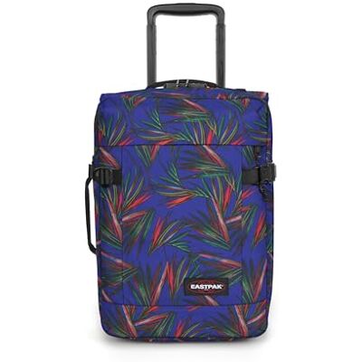 EASTPAK Tranverz XXS Cabin Suitcase (45 x 32 x 20 cm), Lightweight Carry-On Luggage with Wheels, TSA Lock & Dual Compartments, Water-Resistant Travel Trolley Brize Palm Navy EASTPAK Tranverz XXS Cabin Suitcase (45 x 32 x 20 cm), Lightweight Carry-On Luggage with Wheels, TSA Lock & Dual Compartments, Water-Resistant Travel Trolley Brize Palm Navy