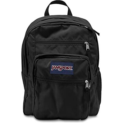 JANSPORT Laptop backpack with 2 compartments, ergonomic shoulder straps, 15" laptop sleeve, carry handle, Black/Black, Taille unique, Daypack JANSPORT Laptop backpack with 2 compartments, ergonomic shoulder straps, 15" laptop sleeve, carry handle, Black/Black, Taille unique, Daypack