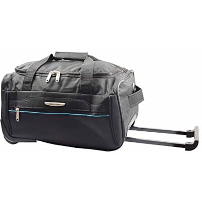 A1 FASHION GOODS Overnight Wheeled Holdall Travel Duffle Mid Size Bag Weekend Luggage A405 (Black) A1 FASHION GOODS Overnight Wheeled Holdall Travel Duffle Mid Size Bag Weekend Luggage A405 (Black)