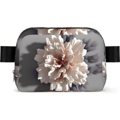 JZMTY Blooming Flowers Square-shaped Waist Bag with Durable Polyester and Adjustable Strap for Daily Outdoor Wearing JZMTY Blooming Flowers Square-shaped Waist Bag with Durable Polyester and Adjustable Strap for Daily Outdoor Wearing