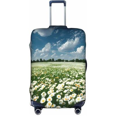 BOAXXL Endless Flower Fields Luggage Cover for Large Travel Business Suitcases Durable and Stylish Outdoor Protector BOAXXL Endless Flower Fields Luggage Cover for Large Travel Business Suitcases Durable and Stylish Outdoor Protector