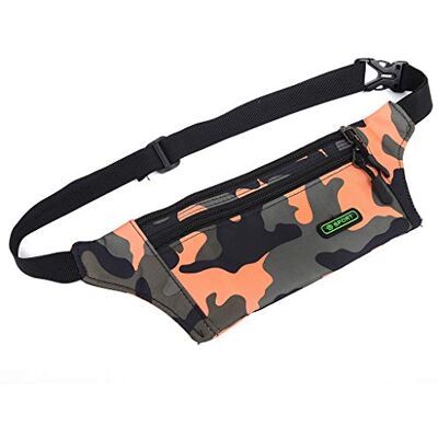 Tmboryuu Waist Pack with Two Zippered Storage Sections, A Separated Zippered Storage, Two Distinct Openings, Waist-Worn Form for Keeping Small Carried Items Close At Hand Tmboryuu Waist Pack with Two Zippered Storage Sections, A Separated Zippered Storage, Two Distinct Openings, Waist-Worn Form for Keeping Small Carried Items Close At Hand