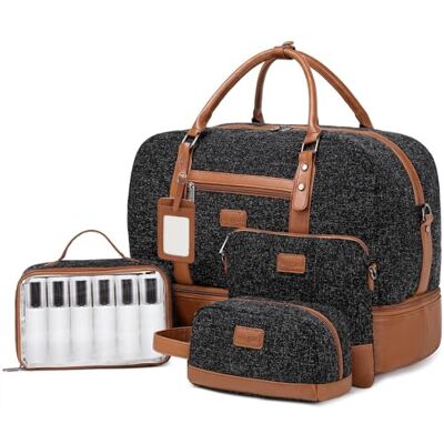 Wogarl 4PCS Weekender Bags for Women Large Overnight Weekend Travel Duffel Bags Wogarl 4PCS Weekender Bags for Women Large Overnight Weekend Travel Duffel Bags