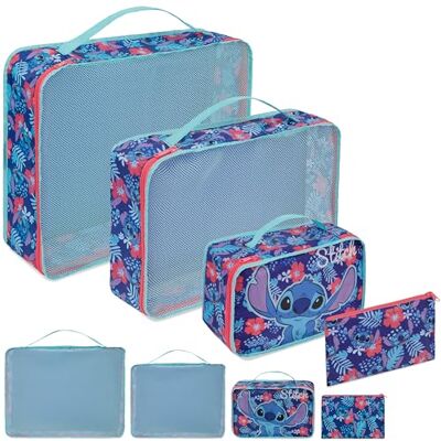 Disney Packing Organisers, Packing Cubes for Suitcases Luggage, Wash Bag (Navy Stitch) Disney Packing Organisers, Packing Cubes for Suitcases Luggage, Wash Bag (Navy Stitch)