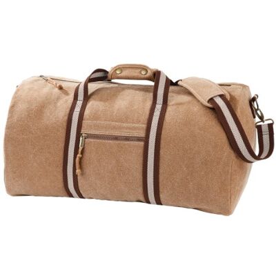Quadra Vintage Canvas Holdall Duffle Bag 45 Litres (One Size) (Sahara) Quadra Vintage Canvas Holdall Duffle Bag 45 Litres (One Size) (Sahara)