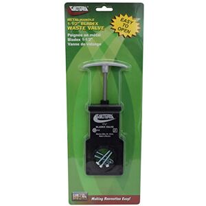 Valterra T1001VPM Bladex 1-1/2" Waste Valve Body with Metal Handle, Black Valterra T1001VPM Bladex 1-1/2" Waste Valve Body with Metal Handle, Black