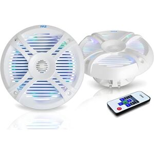 Pyle 6.5”/16.5cm Dual Waterproof Marine Speakers, 250W Outdoor Car/Boat Radio Stereo Speakers Waterproof/Weatherproof Marine Stereo Speakers System Pair, LED Light Mount Kit Speaker Pyle 6.5”/16.5cm Dual Waterproof Marine Speakers, 250W Outdoor Car/Boat Radio Stereo Speakers Waterproof/Weatherproof Marine Stereo Speakers System Pair, LED Light Mount Kit Speaker
