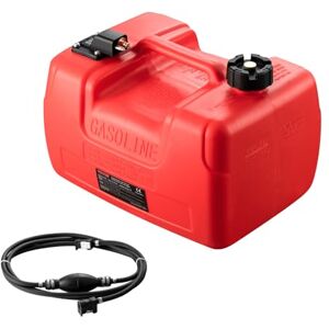 VEVOR Boat Fuel Tank, 3.17-Gallon/12-L Marine Outboard Transfer Tank, Transfer Tank with 9.8ft Hose, Gauge for Outboard Engine, Yacht, Fishing Boat, Deck, Red VEVOR Boat Fuel Tank, 3.17-Gallon/12-L Marine Outboard Transfer Tank, Transfer Tank with 9.8ft Hose, Gauge for Outboard Engine, Yacht, Fishing Boat, Deck, Red