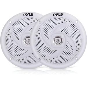 Pyle 10cm Marine Speakers, Waterproof 2-Way Outdoor Audio System, 100W Power, Low-Profile Slim Design, Weather-Resistant Stereo Sound for Boat, ATV, UTV & More – Pair (White) Pyle 10cm Marine Speakers, Waterproof 2-Way Outdoor Audio System, 100W Power, Low-Profile Slim Design, Weather-Resistant Stereo Sound for Boat, ATV, UTV & More – Pair (White)