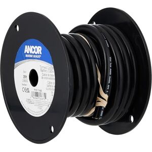 ANCOR Marine Grade Primary Wire and Battery Cable (Black, 50 Feet, 2 AWG) ANCOR Marine Grade Primary Wire and Battery Cable (Black, 50 Feet, 2 AWG)