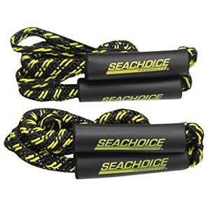 SEACHOICE 42461 Bungee/Stretch Dock Rope for Boating 4 Feet Long, Stretches to 5 ½ Feet, Pack of 2 Lines, Black/Yellow SEACHOICE 42461 Bungee/Stretch Dock Rope for Boating 4 Feet Long, Stretches to 5 ½ Feet, Pack of 2 Lines, Black/Yellow