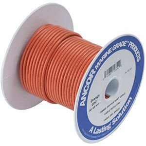 ANCOR MARINE GRADE Ancor 104510 Marine Grade Electrical Primary Tinned Copper Boat Wiring (14-Gauge, Orange, 100-Feet) ANCOR MARINE GRADE Ancor 104510 Marine Grade Electrical Primary Tinned Copper Boat Wiring (14-Gauge, Orange, 100-Feet)