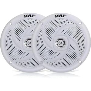 Pyle Waterproof Marine Speakers 13.34 cm– 2-Way Weather-Resistant Outdoor Stereo Speakers, 180W Peak Power, Durable Polyprone Cone & Cloth Surround, Marine Grade Audio System – 1 Pair (White) Pyle Waterproof Marine Speakers 13.34 cm– 2-Way Weather-Resistant Outdoor Stereo Speakers, 180W Peak Power, Durable Polyprone Cone & Cloth Surround, Marine Grade Audio System – 1 Pair (White)