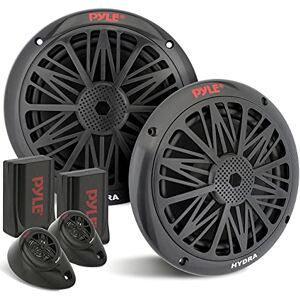 Pyle 200 Watt Marine Boat Speaker System Weather Proof Dual 2 Way 6.5 Inch Outdoor Speakers w/ 85Hz-6kHz Frequency Response, Heavy Duty 8oz Magnet Structure PLMR6KB,Black Pyle 200 Watt Marine Boat Speaker System Weather Proof Dual 2 Way 6.5 Inch Outdoor Speakers w/ 85Hz-6kHz Frequency Response, Heavy Duty 8oz Magnet Structure PLMR6KB,Black