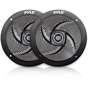 SereneLife Low-Profile Waterproof Marine Speakers 100W 4 Inch 2 Way 1 Pair Slim Style Waterproof and Weather Resistant Outdoor Audio Stereo Sound System, For Boat, Off-Road Vehicles Pyle (Black) SereneLife Low-Profile Waterproof Marine Speakers 100W 4 Inch 2 Way 1 Pair Slim Style Waterproof and Weather Resistant Outdoor Audio Stereo Sound System, For Boat, Off-Road Vehicles Pyle (Black)