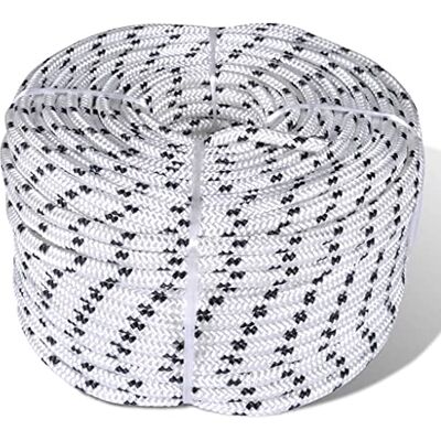 vidaXL Braided Rope Coil Boat Line Polyester 14 mm x 50 m - Rope vidaXL Braided Rope Coil Boat Line Polyester 14 mm x 50 m - Rope