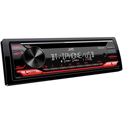 JVC KD-T812BT CD receiver with Bluetooth Hands- Calling and Wireless Music Streaming, Black JVC KD-T812BT CD receiver with Bluetooth Hands- Calling and Wireless Music Streaming, Black