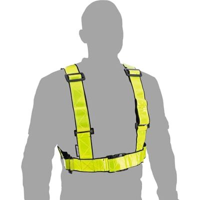 Oxford Bright H Belt RE465 Reflective Motorcycle Vest Bicycle Harness, Fluo Yellow Oxford Bright H Belt RE465 Reflective Motorcycle Vest Bicycle Harness, Fluo Yellow