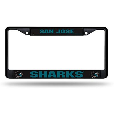 Rico Industries NHL San Jose Sharks Standard Chrome License Plate Frame, 6 x 12.25 Rico Industries NHL San Jose Sharks Standard Chrome License Plate Frame, 6 x 12.25