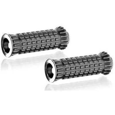 Puig R-Fighter S Silver Adjustable Aluminum Footpegs - Footpegs Puig R-Fighter S Silver Adjustable Aluminum Footpegs - Footpegs