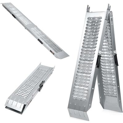 Crystals Heavy Duty Folding Loading Ramp – 200kg Capacity Alloy Steel Access Ramp for Motorbikes, Mobility Scooters & Trolleys Compact, Portable Design for Easy Transport & Storage Crystals Heavy Duty Folding Loading Ramp – 200kg Capacity Alloy Steel Access Ramp for Motorbikes, Mobility Scooters & Trolleys Compact, Portable Design for Easy Transport & Storage