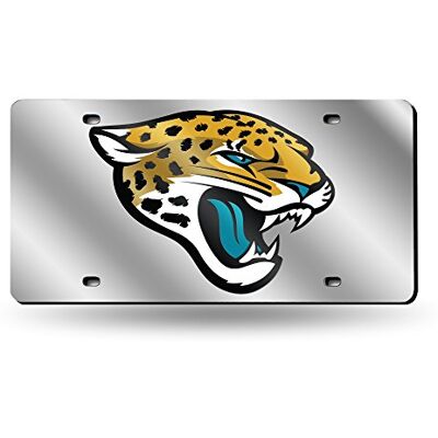 Rico Industries NFL Jacksonville Jaguars Laser Inlaid Metal License Plate Tag, 6 x 12-inches Rico Industries NFL Jacksonville Jaguars Laser Inlaid Metal License Plate Tag, 6 x 12-inches