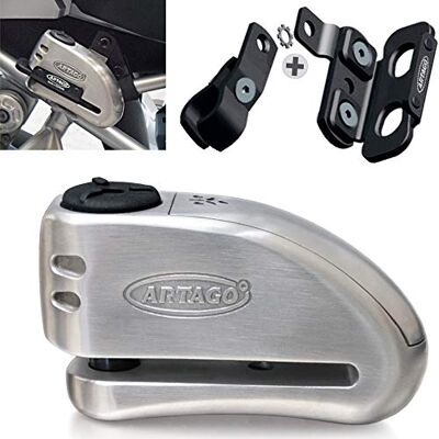 Artago 32S1 Pack Bremsscheibenschloss mit Alarm 120db Hohe Sicherheit - Disc lock with alarm Artago 32S1 Pack Bremsscheibenschloss mit Alarm 120db Hohe Sicherheit - Disc lock with alarm