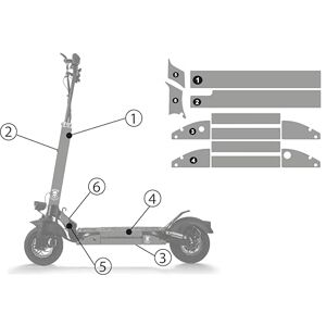 STYLISH SCOOTERS Sticker for Smartgyro Electric Scooter Model (Sport Blue 2) (Scooter Not Included) STYLISH SCOOTERS Sticker for Smartgyro Electric Scooter Model (Sport Blue 2) (Scooter Not Included)