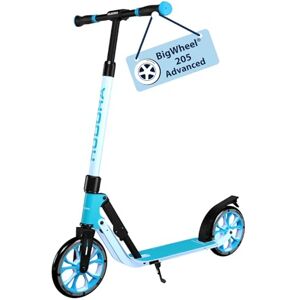 Hudora BigWheel® 205 Advanced Scooter azure Comfortable aluminium scooter for up to 100kg Height-adjustable & foldable city scooter Kick scooter for children/teenagers & adults Hudora BigWheel® 205 Advanced Scooter azure Comfortable aluminium scooter for up to 100kg Height-adjustable & foldable city scooter Kick scooter for children/teenagers & adults