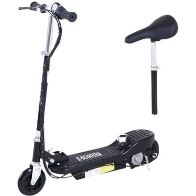 HOMCOM Electric Scooter for Kids Foldable Ride on 120W Motor Black HOMCOM Electric Scooter for Kids Foldable Ride on 120W Motor Black