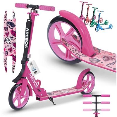 AREBOS - City Kick - Pink - Adult - Kick scooter AREBOS - City Kick - Pink - Adult - Kick scooter