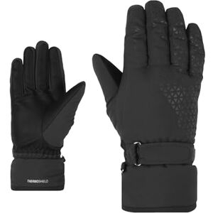 Ziener KISAR Women's Ski/Winter Sports Gloves Waterproof PFC Free Black, 8.5 Ziener KISAR Women's Ski/Winter Sports Gloves Waterproof PFC Free Black, 8.5