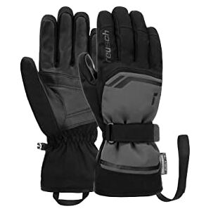 Reusch Men's Primus R-tex Xt Waterproof Membrane, Comfortable Warm Ski Gloves, Softshell Gloves, Snow Gloves, Winter Gloves, Grey/Black, 9 Reusch Men's Primus R-tex Xt Waterproof Membrane, Comfortable Warm Ski Gloves, Softshell Gloves, Snow Gloves, Winter Gloves, Grey/Black, 9