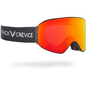 Black Crevice Ski Goggles with Cylindrical Lenses Black/Red Revo Black Crevice Ski Goggles with Cylindrical Lenses Black/Red Revo