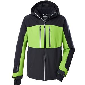 killtec KSW 465 MN Ski Jacket Men's Functional Jacket with Zip-Off Hood and Snow Guard Anthracite/Black/Apple/Apple S 43450-000 killtec KSW 465 MN Ski Jacket Men's Functional Jacket with Zip-Off Hood and Snow Guard Anthracite/Black/Apple/Apple S 43450-000