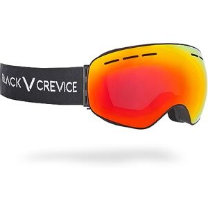 Black Crevice Ski Goggles with Spherical Lenses Black/Red Revo Black Crevice Ski Goggles with Spherical Lenses Black/Red Revo
