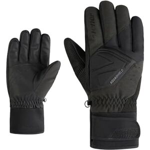 Ziener Men's GATIS-Z Ski Gloves, Winter Sports, Waterproof, PFC Free, Black Tec, 7.5 Ziener Men's GATIS-Z Ski Gloves, Winter Sports, Waterproof, PFC Free, Black Tec, 7.5