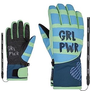 Ziener Girls LIWA Ski Gloves/Winter Sports Waterproof Primaloft Fashion Pastel Green 7.5 Ziener Girls LIWA Ski Gloves/Winter Sports Waterproof Primaloft Fashion Pastel Green 7.5