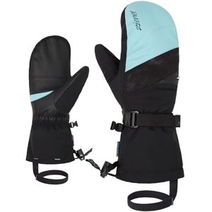 Ziener Kalinda Women's Ski Mittens/Winter Sports Waterproof Long Cuff Black River Blue 7 Ziener Kalinda Women's Ski Mittens/Winter Sports Waterproof Long Cuff Black River Blue 7