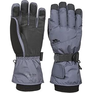 Trespass Ergon II Adults Waterproof Ski Gloves in Grey & Black with Nose Wipe Trespass Ergon II Adults Waterproof Ski Gloves in Grey & Black with Nose Wipe