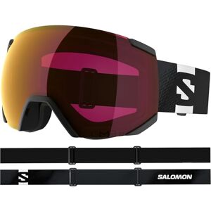 Salomon RADIUM SIGMA Goggles, Unisex Anti-Fog Ski Goggles for Trail Running and Mountain Adventures, Black/PR Salomon RADIUM SIGMA Goggles, Unisex Anti-Fog Ski Goggles for Trail Running and Mountain Adventures, Black/PR