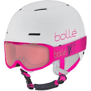 bollé COMBO Ski Helmet and Goggles B-FUN JR ROCKET, White & Pink Matte, Vermillon Cat 2, Extra Small, Snow Helmets, Unisex, Children bollé COMBO Ski Helmet and Goggles B-FUN JR ROCKET, White & Pink Matte, Vermillon Cat 2, Extra Small, Snow Helmets, Unisex, Children