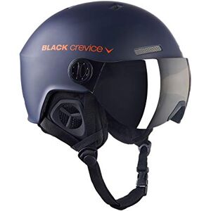 Black Crevice Gstaad Unisex Adult Ski Helmet with Visor, Navy/Orange, S (51-53), 51-53cm Black Crevice Gstaad Unisex Adult Ski Helmet with Visor, Navy/Orange, S (51-53), 51-53cm