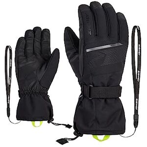 Ziener Men's Gentian Ski Gloves/Winter Sports Waterproof, Long Cuff, Black, 7 Ziener Men's Gentian Ski Gloves/Winter Sports Waterproof, Long Cuff, Black, 7
