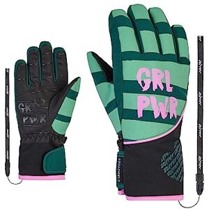 Ziener Girls LIWA Ski Gloves Winter Sports Waterproof Primaloft Fashion Deep Green 5.5 Ziener Girls LIWA Ski Gloves Winter Sports Waterproof Primaloft Fashion Deep Green 5.5